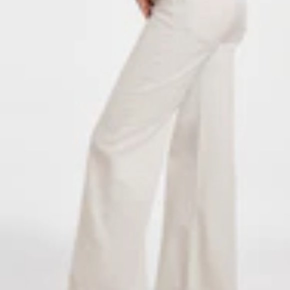 Good American GOOD WAIST PALAZZO JEANS High Rise Wide Leg Bone Size 8 / 29 NWT! - Picture 5 of 5